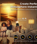 Gold Wireless Picture Lights For Wall Art 2 Pack Rechargeable Wall Spots With Led Battery Screen Dimmable Gallery Bulbs illuminating artwork.