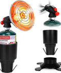 Portable Propane Golf Cart Heater With Cup Holder And Cylinder Base 2 In 1 Outdoor Space Heater For Tents Camping Hunting