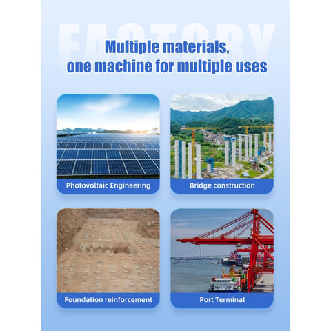 Beefy Hydraulic Guardrail Post Driver Machine For Steel Post Installations with multiple project uses in construction settings