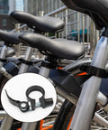 28.6mm Bike Seat Post Clamp Quick Release Aluminum Alloy Seatpost Collar Type 1 Black Ergonomic Design mounted on bicycles