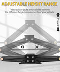 Heavy Duty RV Scissor Jack Stabilizer With 6500Lb Load Capacity 24 Inch Leveling Jack For Trailer And Camper Durable Stabilizer with 4 to 24 in height range