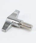 Pack of Two Drum Set Hardware Guards M6x15mm Cymbal Stand Wing Nut Screws Heavy Duty Zinc Alloy Replacement Kit for Snare Tom Percussion Gear close-up of wing nut screw