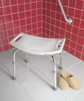 Bath Safety Non Slip Adjustable Tub And Shower Chair For Home Use Easy Install Grab And Go Supports Up To 250 Lbs Stable Shower Bench