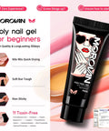 All-In-One Poly Gel Nail Kit For Beginners With UV Lamp And Slip Solution, Easy At-Home Nail Extension Set, gel tube image
