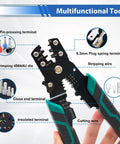 Crimping tool for 100 Pieces Heat Shrink Butt Connectors With Crimping Tool Set 22 10 AWG Waterproof Electrical Wire Connectors For Cars Boats Stereo And Industrial Gear Durable Copper Tubing