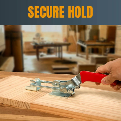 Beefy Toggle Clamp With 2000 Lbs Holding Power, Adjustable U Bolt Latch 40341 in use on woodworking project