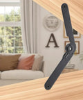180 Degree Rotating Folding Hinges for Cabinets and Furniture, Heavy Duty Iron Lid Hinge with Dual Mounting Options in living room