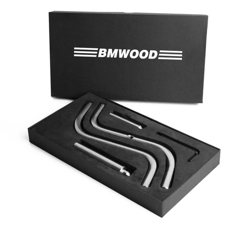 Stainless Steel S Shaped Tool Rest Set For Woodturning Lathe Bowls With 9 Inch Internal Crossbar 9 Inch External Crossbar