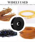 Heavy Duty Extension Cord Reel With Pro Grade Industrial Plastic Build Tangle Free Winding For Garage Shop And Craft Room Storage Great For Braided Cord Paracord Hose And Other Flexible Lines