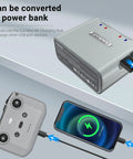 Two Way Battery Charger Hub For DJI Mini 4K And DJI Mini 2 Drones, Charges Two Batteries At Once, compatible as power bank