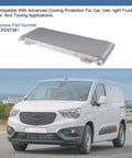 40k Transmission Oil Cooler Kit For Heavy Duty Van, Light Truck, RV And Towing, Low Pressure Drop, 40000 GVW, aluminum design