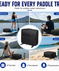 Front Deck SUP Storage Bag With Insulated Cooler Compartment for Tahoe Cascade 12ft 6in Paddle Boards in outdoor settings