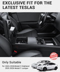 Tesla Model Y And Model 3 Center Console Organizer Tray Kit With Cup Holder Armrest Hidden Storage For 2024 2025 2026 Juniper Highland