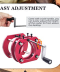 Pro Grade Router Lift Base With Aluminum Alloy Construction shown with easy adjustment crank handle setup