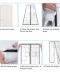 Installation steps for Insulated Door Curtain With Thermal Magnetic Self Sealing Eva Door Screen Keeps Drafts Out And Stops Cold Air From Escaping.