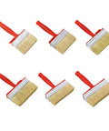 Four Piece Stain Applicator Set With Natural Bristles For Decks Terraces And Furniture Coatings Rustproof Ferrules