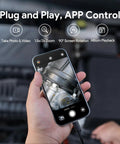 2K Endoscope With Light, Dual Lens Borescope, 2560x1440P Clarity in use with iPhone for engine inspection