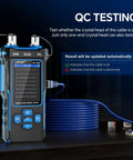 One-Stop Network Cable Tester Kit With RJ45 Crimp Tool And Optical Power Meter For Cat5 Cat6 Cat7 8P8C device on display
