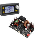 Knockout Durability DC Buck Converter With Crisp Digital Meter, detailed view of components and digital display.