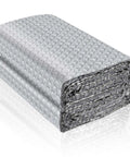 Double Reflective Bubble Insulation Roll For Windows And Roofs Aluminum Foil Radiant Barrier Shield Heat Shield For RVs Weatherproofing And Temperature Control 23 Point 6 Inch By 10 Foot, folded view of the product.