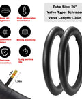 2 Pack 26 By 2Point125 Inch Folding Bicycle Tires With 26 Inch Inner Tubes And Tire Levers Included for Beach Cruiser Bikes