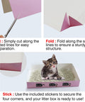 Assembly instructions for the litter box from All In One 47 Piece Kitten Essentials Starter Kit For Kittens Under Six Months In Pink.
