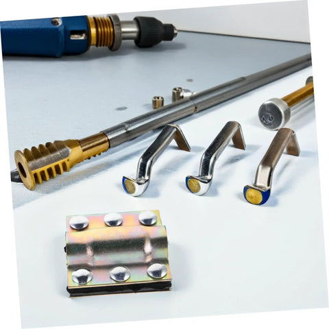 Easy Install PE Pipe Repair Clamp Leak Sealer for quick plumbing fixes with durable and leak-proof design, shown with tools