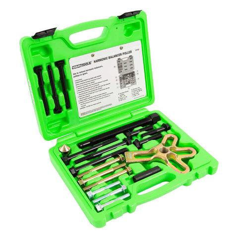 Harmonic Balancer Puller Kit For GM 3300 And 3800 V6 Engines Removes Balancers Dampers And Pulleys Includes Metric And SAE Bolts