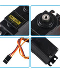 MG995 Six Pack Micro Servo 180 Degree Metal Gear Waterproof Digital Beefed Up High Speed Torque Servo Motor details