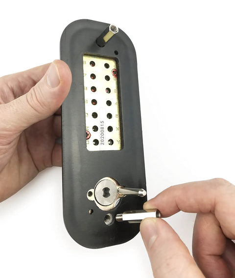 Mechanical Keyless Combination Lever Door Lock In Oil Rubbed Bronze No Battery No Power No Key Needed, components shown