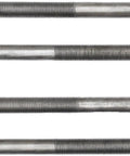 Close-up of Dodge D250 Rear Leaf Spring Axle U Bolt Kit OE Replacement Heavy Duty U Bolts for 1981-1993 trucks and SUVs, metal finish