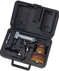 Right Angle Die Grinder Kit One Quarter Inch, 21,000 RPM, in case with accessories for grinding and polishing tight spots