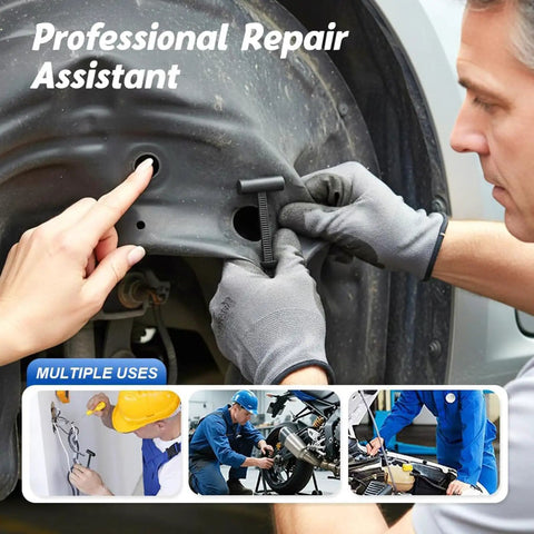 Person using Heavy Duty Nylon Zip Ties With Pin And Button Buckle For Car Repairs Universal Cable Tie Buckle Go To Tool