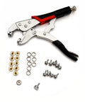 Heavy Duty Snap Setter Pliers Kit For Marine Snap Rings And Boat Cover Installation, Canvas Tarp Repair Tool Set with snaps