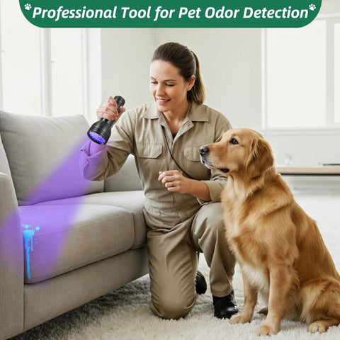 Ultimate UV Black Light Flashlight With 51 LEDs And 395 Nm Ultraviolet Beam For Pet Stains And Urine Detection Bed Bug Finder On Rugs And Carpets Great For Spotting Hidden Spills Like A Stain Hunter And Dirt