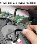 Using 25-Piece Folding Allen Key Set 3-Pack SAE And Metric Hex Keys on electronics and bike maintenance