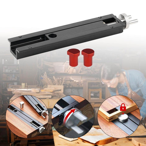 Compact Bench Tail Vise For Home Shop And Workbench Projects Inertia Vice Fixture Adjustable Table Clamp in action with details
