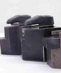 Three Piece Lathe Turning Tool Holder Set Featuring One Inch Square Shank And A No Nonsense Build, side view detail of sturdy tools.