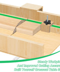 Crosscut Sled Kit For Table Saw With Two Aluminum 12 Inch T Track And Two UHMW 17 Inch Miter Bars Including Star Knob Bolt Washer And Screws