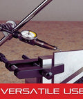 Dovetail Body Clamp For Test Indicators 708 709 And 811 Series in use with precision metrology tool, 3/16 inch rod diameter