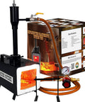 Single Burner Portable Propane Forge For Knife Making And Heat Treating, 2600F Rated Blacksmith Forge Kit with burner and accessories
