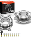2 Pack Wheel Bearing Kit For Audi A4 A5 A6 Q5 S4 S5 S6 S7 S8 Quattro Allroad Models showing metal beefy replacement bearings and bolts