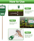 Instructions for using Soil Moisture Meter 2 Pack For Garden Lawn Farm Indoor Outdoor Use Hygrometer Sensor for Houseplants