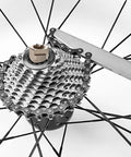 All In One Bike Cassette Tool Set Pro Grade With Chain Whip And Freewheel Lockring Removal In Use On Bicycle Sprocket