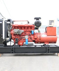 Heavy Duty Industrial Generator Set Featuring No Sweat Standby Power Delivery For Commercial Sites And Emergency Backup Power Needs That Will Crush The Daily Grind At Any Hustle, side view showing engine components.