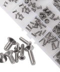 Torx Security Screws 150Pcs 304 Stainless Steel Tamper Resistant Machine Screws Set With 15 Sizes M3 M4 M5 in compartment box
