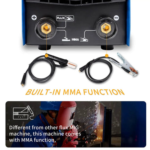 Built-in MMA function feature of Beast 140 Amp Flux Core MIG Welder 3 In 1 MIG MMA Lift TIG With 110 220 Volt IGBT Inverter