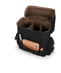 Top Shelf Star Wars Empire Insulated Wine Tote Holds Three Bottles with cheese cutting board and corkscrew in black.