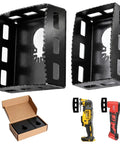 2-Pack Upgrade Square Slot Cutter for Drywall Single-Gang Boxes with industrial-grade high-speed steel blades and packaging