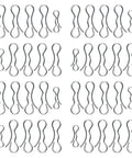 Tie Lock Cotter Pin Accessory Kit With Eight Sets Of Deck Clips For Replacement 532194208 And 532194209 OEM Numbers Front Link And Deck Linkage Each Set Includes Four 194209 And One 194208 Durable Metal Construction, assorted metal clips